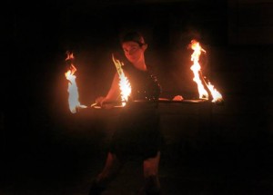 Wedding fire dancers in Cape Town