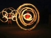 Fire poi and fire hula hoop